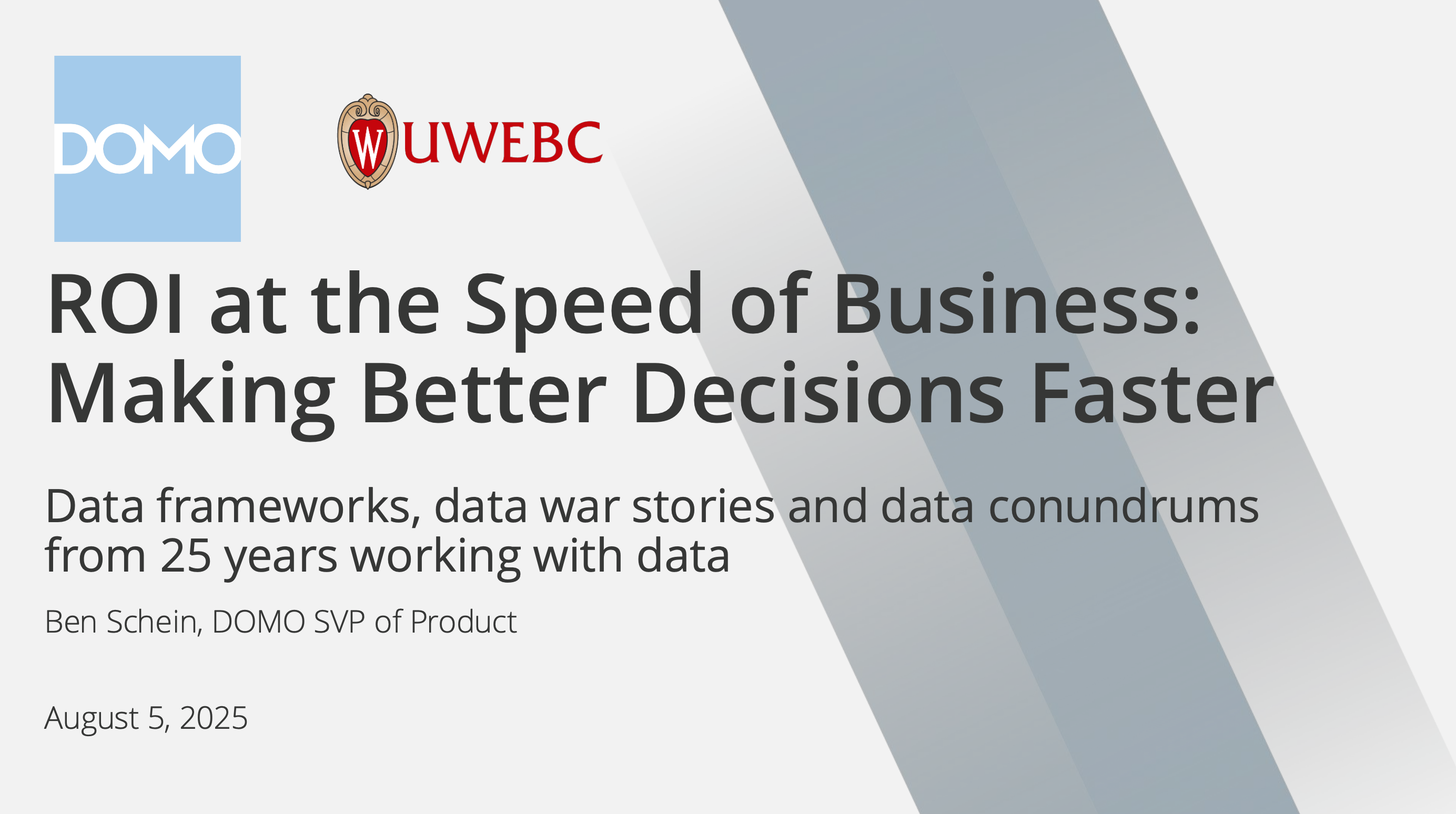 3. Domo Presentation Slides: ROI At The Speed of Business thumbnail